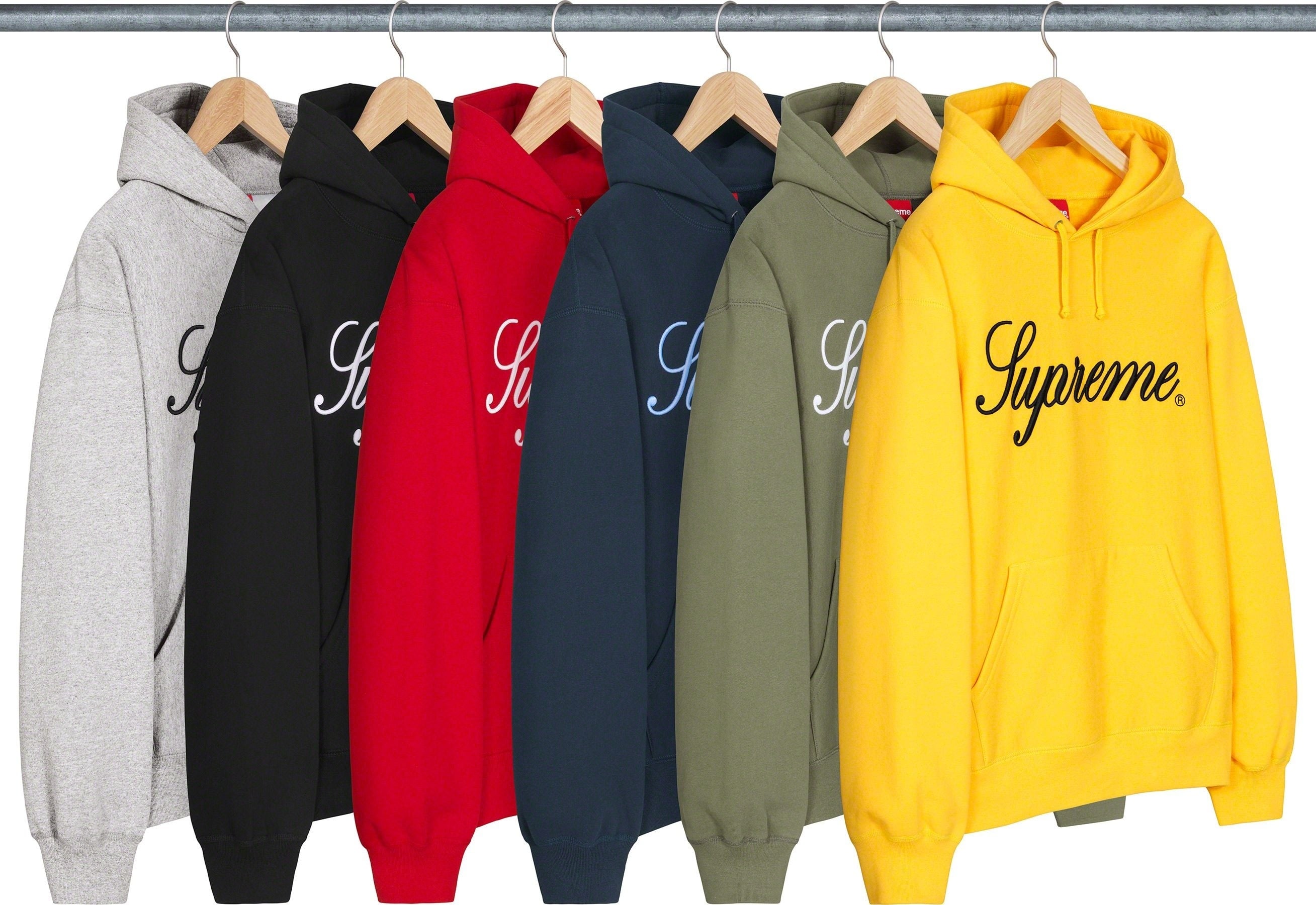 Raised Script Hooded Sweatshirt